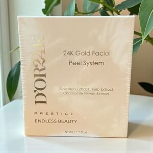 D'OR24K Gold Facial Peel System Prestige $195 Endless Beauty New Aloe Vera Kelp